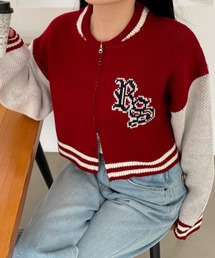 WEGO/ニットショートスタジャン