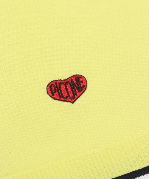 Picone CLUB(ピッコーネクラブ)の「コットン混レイヤード風ニット(ニット/セーター・レディース・ネイビー/イエロー/ホワイト/ライトグリーン・M/S)」の14枚目の写真