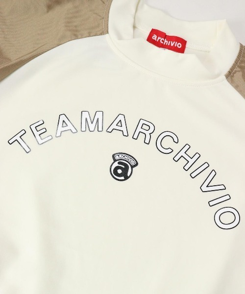 archivio(アルチビオ)の「<LADIES>異素材切替半袖プルオーバー(Tシャツ/カットソー・レディース・ホワイト×グリーン/ホワイト×ブラウン/ホワイト×ネイビー・S/M/L)」の9枚目の写真