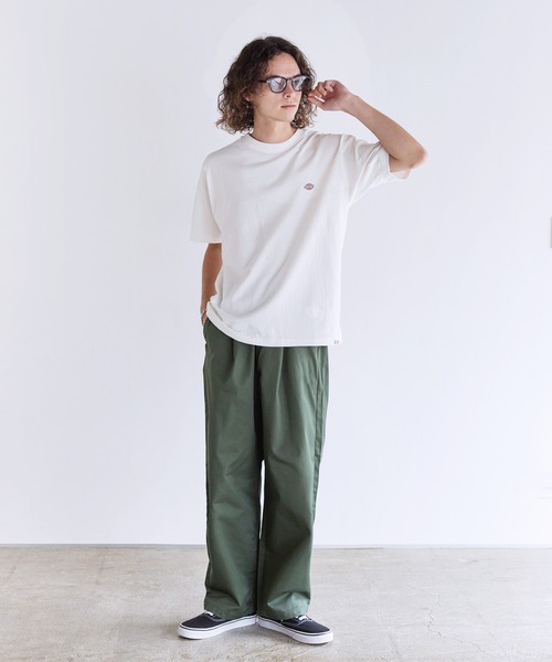 Dickies(ディッキーズ)の「Dickies 天竺ミニワッペンクルーネック半袖Tシャツ(Tシャツ/カットソー・メンズ・ブラック/ネイビー/ホワイト/ダークグリーン・LL/M/L)」の22枚目の写真