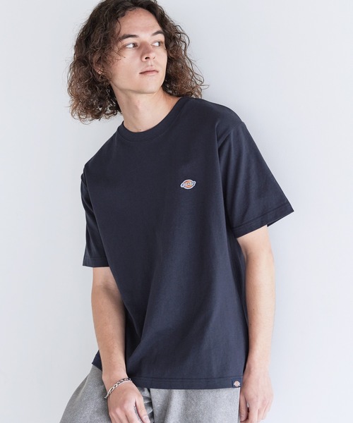 Dickies(ディッキーズ)の「Dickies 天竺ミニワッペンクルーネック半袖Tシャツ(Tシャツ/カットソー・メンズ・ブラック/ネイビー/ホワイト/ダークグリーン・LL/M/L)」の5枚目の写真