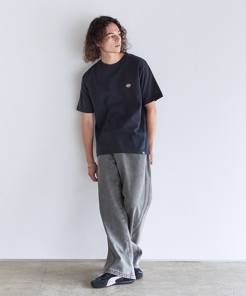 Dickies(ディッキーズ)の「Dickies 天竺ミニワッペンクルーネック半袖Tシャツ(Tシャツ/カットソー・メンズ・ブラック/ネイビー/ホワイト/ダークグリーン・LL/M/L)」の6枚目の写真