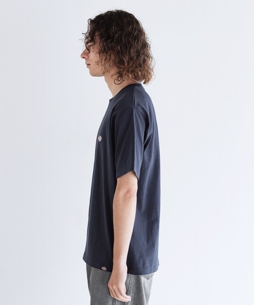 Dickies(ディッキーズ)の「Dickies 天竺ミニワッペンクルーネック半袖Tシャツ(Tシャツ/カットソー・メンズ・ブラック/ネイビー/ホワイト/ダークグリーン・LL/M/L)」の10枚目の写真