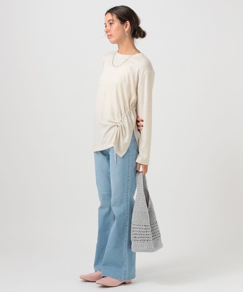 BAYFLOW（ベイフロー）の「ラメアミバッグ（ハンドバッグ・レディース・ライトグレー/ブラック/ベビーピンク・FREE）」の5枚目の写真