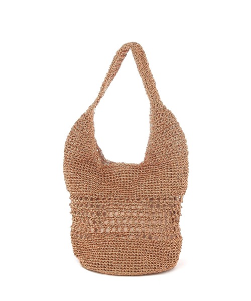 BAYFLOW（ベイフロー）の「ラメアミバッグ（ハンドバッグ・レディース・ライトグレー/ブラック/ベビーピンク・FREE）」の12枚目の写真