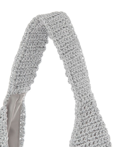 BAYFLOW（ベイフロー）の「ラメアミバッグ（ハンドバッグ・レディース・ライトグレー/ブラック/ベビーピンク・FREE）」の16枚目の写真