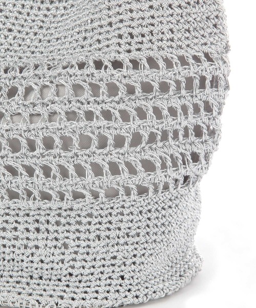 BAYFLOW（ベイフロー）の「ラメアミバッグ（ハンドバッグ・レディース・ライトグレー/ブラック/ベビーピンク・FREE）」の17枚目の写真