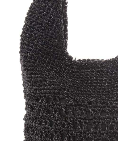 BAYFLOW（ベイフロー）の「ラメアミバッグ（ハンドバッグ・レディース・ライトグレー/ブラック/ベビーピンク・FREE）」の22枚目の写真