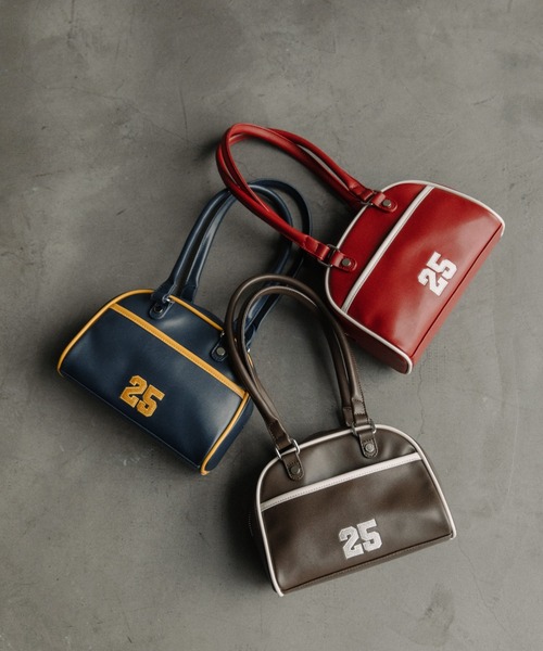 FOREVER 21（フォーエバー トゥエンティーワン）の「【2025SS】ナンバリングミニボストン（ボストンバッグ・レディース・ブラウン/レッド/ネイビー/ブルー/イエロー・FREE）」の10枚目の写真
