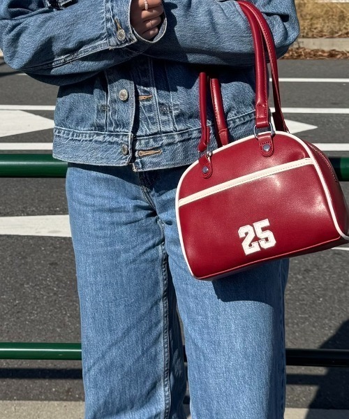 FOREVER 21（フォーエバー トゥエンティーワン）の「【2025SS】ナンバリングミニボストン（ボストンバッグ・レディース・ブラウン/レッド/ネイビー/ブルー/イエロー・FREE）」の19枚目の写真