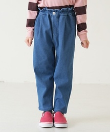 and D. petit main | 【クロップド丈】ウエストフリルムジテーパードパンツ(スウェットパンツ)