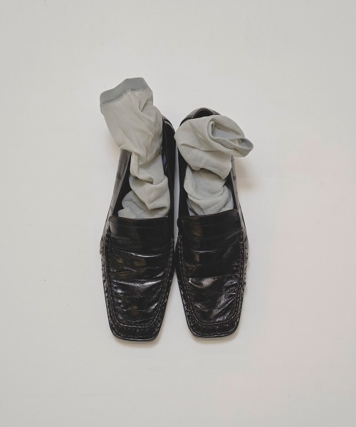 TODAYFUL Squaretoe Gather Loafers スクエアトゥギャザーローファー