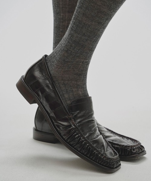 TODAYFUL Squaretoe Gather Loafers スクエアトゥギャザーローファー