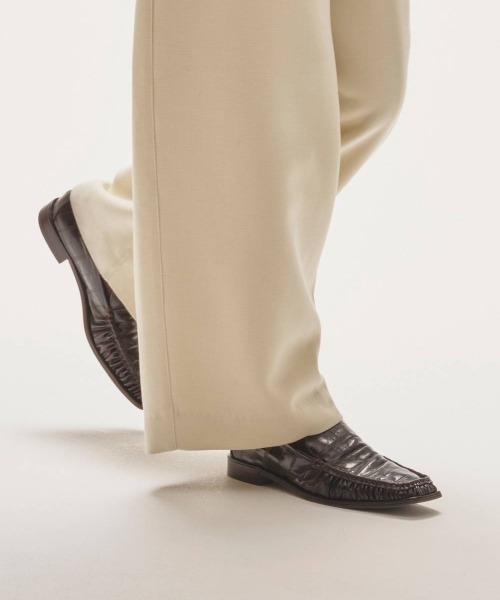 TODAYFUL Squaretoe Gather Loafers スクエアトゥギャザーローファー