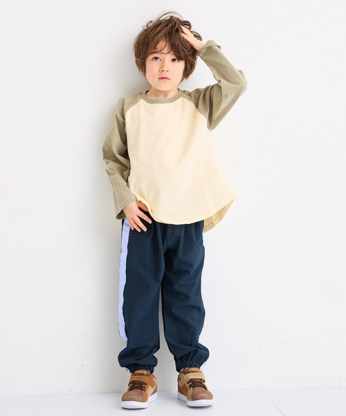 MARKEY'S(マーキーズ)の「甘編み天竺ラグランロンT(Tシャツ/カットソー・キッズ・ブラック/パープル/ベージュ・130/80/120/110/100/140/95/90/150)」の6枚目の写真