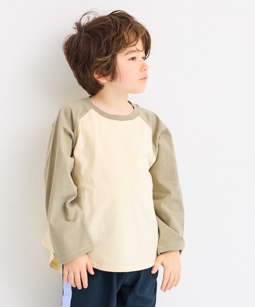 MARKEY'S(マーキーズ)の「甘編み天竺ラグランロンT(Tシャツ/カットソー・キッズ・ブラック/パープル/ベージュ・130/80/120/110/100/140/95/90/150)」の7枚目の写真