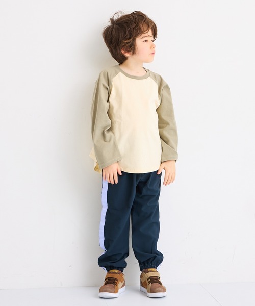 MARKEY'S(マーキーズ)の「甘編み天竺ラグランロンT(Tシャツ/カットソー・キッズ・ブラック/パープル/ベージュ・130/80/120/110/100/140/95/90/150)」の9枚目の写真
