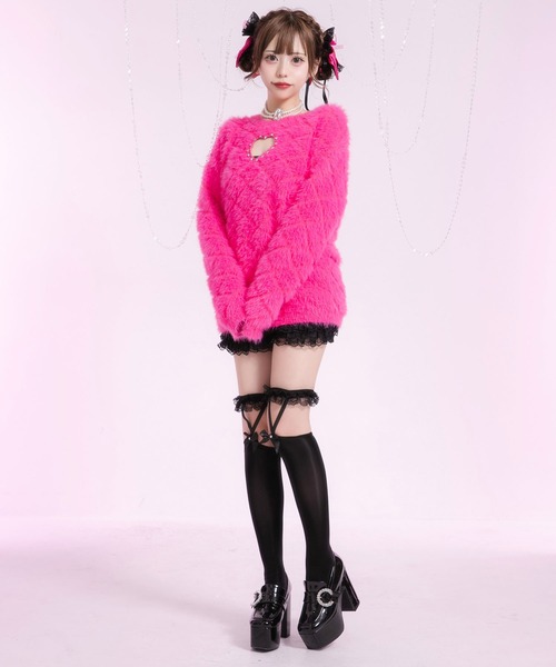 Diable baiser(ディアブルベーゼ)の「スカート見え裾レースショートパンツ【大きいサイズ有】(その他パンツ・レディース・ホワイト/ブラック・LL/LARGE/MEDIUM/SMALL)」の21枚目の写真