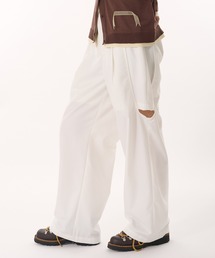 MUHET | side cut out layered slacks pants / サイドカットアウトレイヤードスラックスパンツ(スラックス)