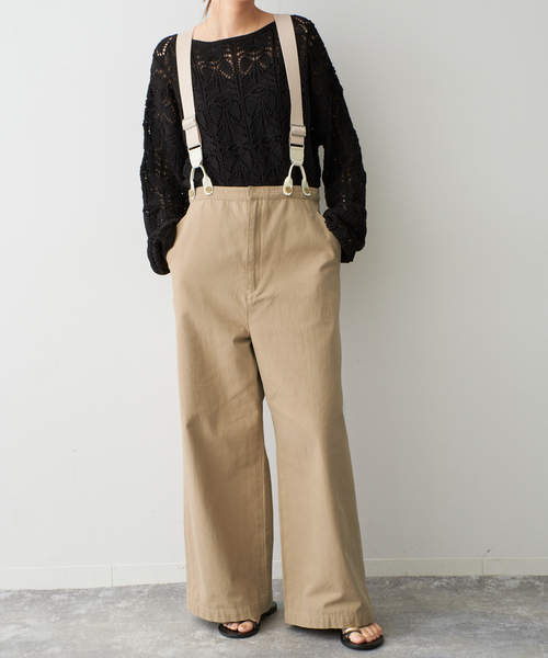 新品 Spick ＆Span チェーンサスペンダー ベージュ Spick ＆Span チェーンサスペンダー（サスペンダー）｜Spick