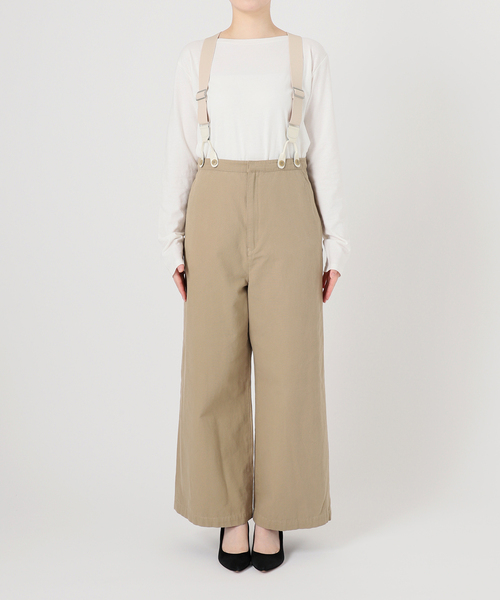 【新品】【2024SS】Spick & Span サスペンダー付きワーカーパンツ 追加》サスペンダー付きワーカーパンツ（その他パンツ）｜Spick