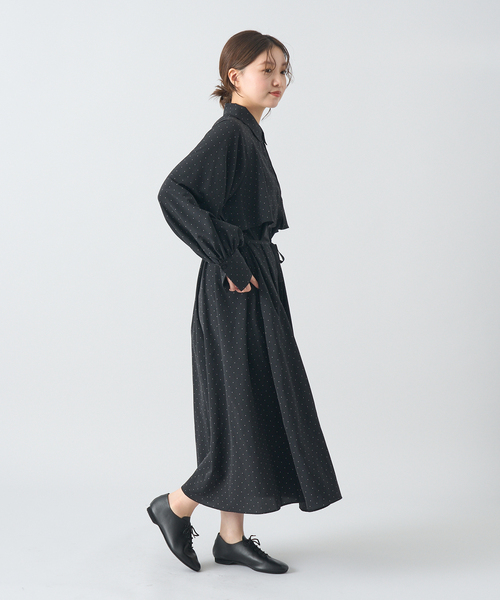 WEB限定/追加3》ドットサッシュワンピース（ワンピース）｜IENA