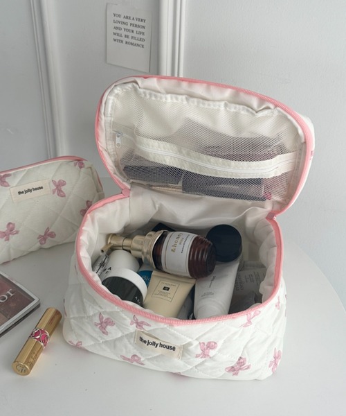 新品 新作完売 イジョンソク 89mansion ポーチ 大 bon moment ヌビ風 整理ができる化粧ポーチ バニティ型 バニティ