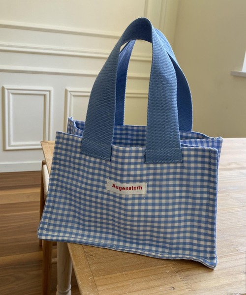 VIBGYOR(ヴィブジョー)の「Liaa/ランチバッグ ミニトートバッグ A18176(トートバッグ・レディース・その他6/その他3/その他5/その他4/グリーン/ピンク/ホワイト系4/その他1/その他2/ホワイト系1/ホワイト系2/ブルー/ホワイト系3・FREE)」の1枚目の写真