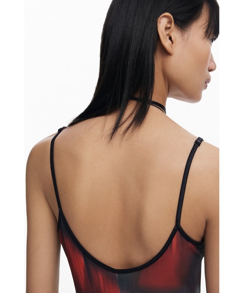 Desigual（デシグアル）の「タイダイプリントキャミソールワンピース 結婚式 二次会 フォーマル（ワンピース・レディース・レッド・XL/L/M/S/XS）」の6枚目の写真