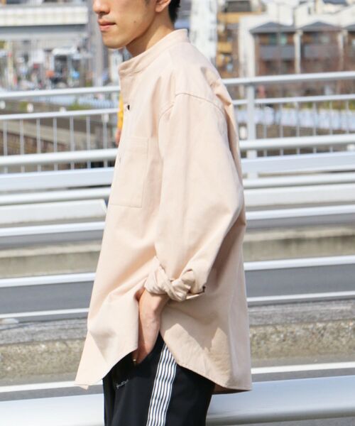 CRAFT STANDARD BOUTIQUE（クラフトスタンダードブティック）の「【ユニセックス】バンドカラーシャツB（シャツ/ブラウス・レディース・ベージュ/ダークカーキ・S/M）」の18枚目の写真