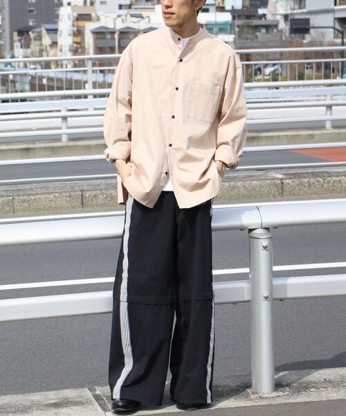 CRAFT STANDARD BOUTIQUE（クラフトスタンダードブティック）の「【ユニセックス】バンドカラーシャツB（シャツ/ブラウス・レディース・ベージュ/ダークカーキ・S/M）」の20枚目の写真