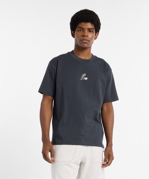 NEW BALANCE（ニューバランス）の「大谷翔平 ヘビーウェイトコットンショートスリーブTシャツ（Tシャツ/カットソー・メンズ・ベージュ/ブラック/オフホワイト・SMALL/MEDIUM/LARGE/X-LARGE/XX-LARGE）」の2枚目の写真