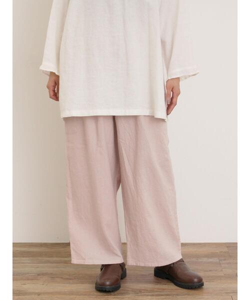 Samansa Mos2（サマンサ モスモス）の「【Cross×Linen】サイドポケットパンツ ≪M/Lサイズ≫（その他パンツ・レディース・ベージュ/ブラック/ピンク/ブルー・L/M）」の22枚目の写真