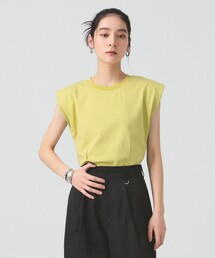 Ray BEAMS | ショルダー パッド フレンチスリーブ Tシャツ(Tシャツ/カットソー)