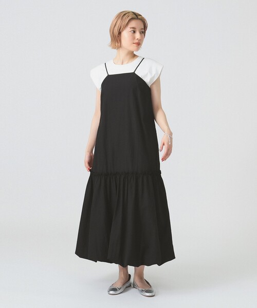 Ray BEAMS（レイビームス）の「ショルダー パッド フレンチスリーブ Tシャツ（Tシャツ/カットソー・レディース・ミント/ホワイト/ブラック・ONE SIZE）」の9枚目の写真