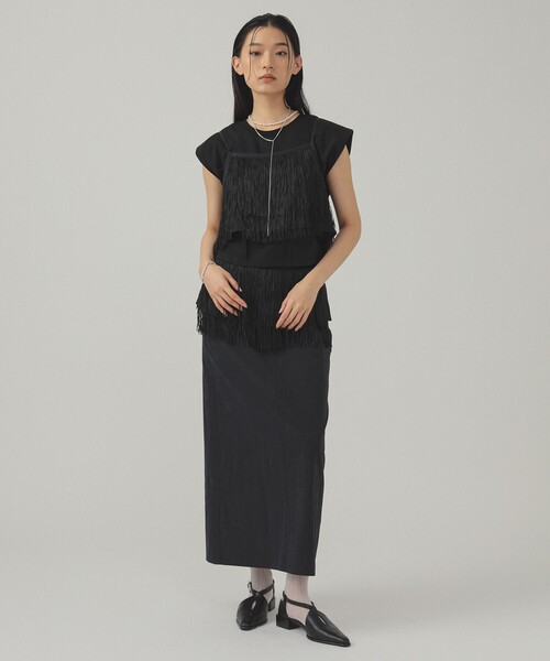 Ray BEAMS（レイビームス）の「ショルダー パッド フレンチスリーブ Tシャツ（Tシャツ/カットソー・レディース・ミント/ホワイト/ブラック・ONE SIZE）」の13枚目の写真