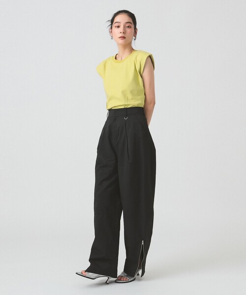 Ray BEAMS（レイビームス）の「ショルダー パッド フレンチスリーブ Tシャツ（Tシャツ/カットソー・レディース・ミント/ホワイト/ブラック・ONE SIZE）」の16枚目の写真