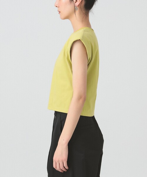 Ray BEAMS（レイビームス）の「ショルダー パッド フレンチスリーブ Tシャツ（Tシャツ/カットソー・レディース・ミント/ホワイト/ブラック・ONE SIZE）」の20枚目の写真