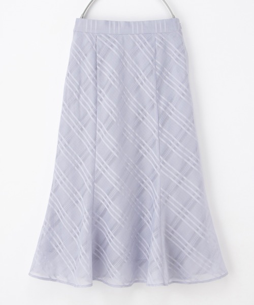 Honeys(ハニーズ)の「シアーチェックスカート(スカート・レディース・アイボリー/ブラック/ネイビー/ラベンダー・3L/L/LL/M/S)」の20枚目の写真