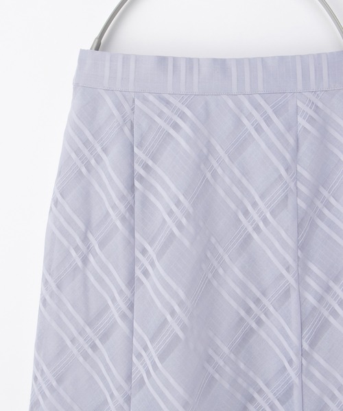 Honeys(ハニーズ)の「シアーチェックスカート(スカート・レディース・アイボリー/ブラック/ネイビー/ラベンダー・3L/L/LL/M/S)」の21枚目の写真