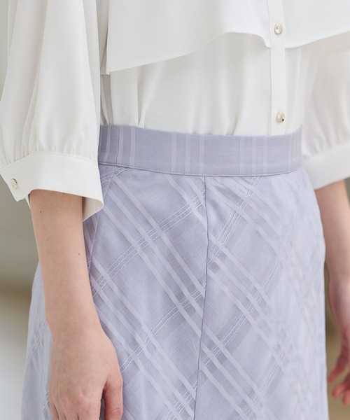 ☆新品未使用☆uncrave WHITE シアーチェックスカート　サイズ1 シアーチェックスカート 【Pierrot】【スピード配送】 | 【公式