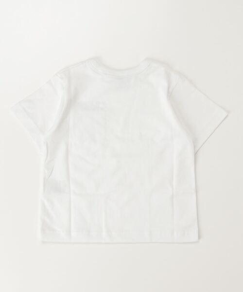 Champion(チャンピオン)の「チャンピオン チャンピオン ポケ付半T_Champion SHORT SLEEVE POCKET T-SHIRT(Tシャツ/カットソー・キッズ・アイボリー/ブルー/マスタード/ホワイト・100cm/110cm/120cm/130cm/140cm/150cm/160cm)」の5枚目の写真