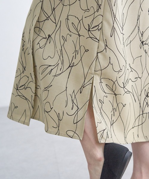 IKKA LOUNGE(イッカラウンジ)の「リネンライクラップスカート(スカート・レディース・オートミール/ダークネイビー・L/M/S)」の20枚目の写真