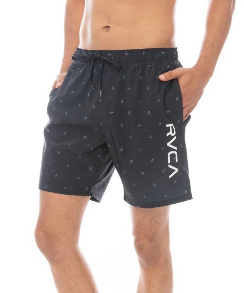 RVCA(ルーカ)の「RVCA メンズ ELASTIC BS ボードショーツ 【2025年春夏モデル】/ルーカウエストゴムサーフトランクス・ボードショーツ・バギーショーツ(水着)(水着・メンズ・ブラック/ブラック×ホワイト/ブルー系その他/イエロー・SMALL/MEDIUM/LARGE/X-LARGE)」の15枚目の写真