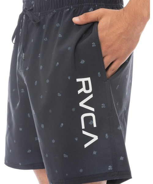 RVCA(ルーカ)の「RVCA メンズ ELASTIC BS ボードショーツ 【2025年春夏モデル】/ルーカウエストゴムサーフトランクス・ボードショーツ・バギーショーツ(水着)(水着・メンズ・ブラック/ブラック×ホワイト/ブルー系その他/イエロー・SMALL/MEDIUM/LARGE/X-LARGE)」の16枚目の写真