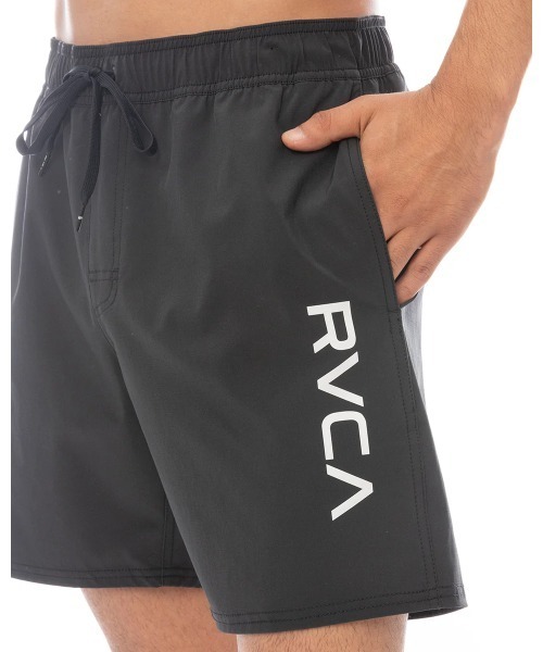 RVCA(ルーカ)の「RVCA メンズ ELASTIC BS ボードショーツ 【2025年春夏モデル】/ルーカウエストゴムサーフトランクス・ボードショーツ・バギーショーツ(水着)(水着・メンズ・ブラック/ブラック×ホワイト/ブルー系その他/イエロー・SMALL/MEDIUM/LARGE/X-LARGE)」の6枚目の写真