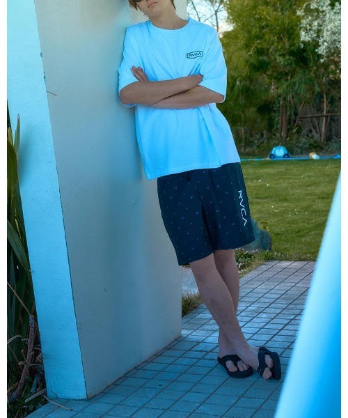 RVCA(ルーカ)の「RVCA メンズ ELASTIC BS ボードショーツ 【2025年春夏モデル】/ルーカウエストゴムサーフトランクス・ボードショーツ・バギーショーツ(水着)(水着・メンズ・ブラック/ブラック×ホワイト/ブルー系その他/イエロー・SMALL/MEDIUM/LARGE/X-LARGE)」の13枚目の写真