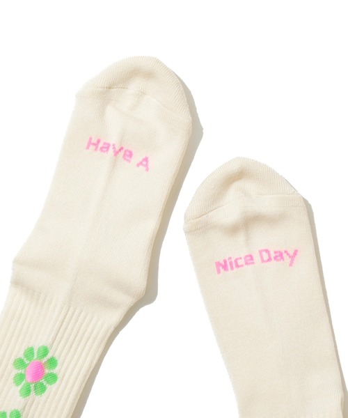 ROSTER SOX（ロスターソックス）の「ROSTER SOX/ロスターソックス　PEACE（ソックス/靴下・メンズ・クリーム/ベージュ・MEDIUM/LARGE）」の10枚目の写真
