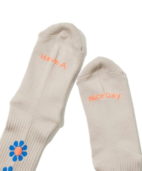 ROSTER SOX（ロスターソックス）の「ROSTER SOX/ロスターソックス　PEACE（ソックス/靴下・メンズ・クリーム/ベージュ・MEDIUM/LARGE）」の6枚目の写真