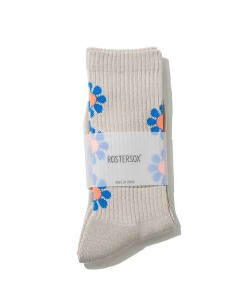 ROSTER SOX（ロスターソックス）の「ROSTER SOX/ロスターソックス　PEACE（ソックス/靴下・メンズ・クリーム/ベージュ・MEDIUM/LARGE）」の7枚目の写真